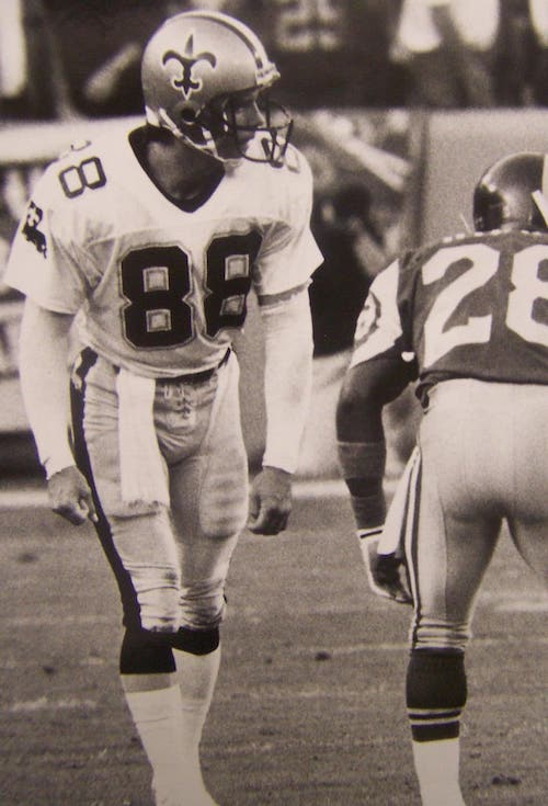 Mark Pattison playing wide receiver in the NFL