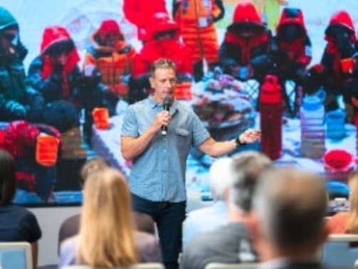 Mark Pattison speaking at ICMO 2026, Hotel Maestral